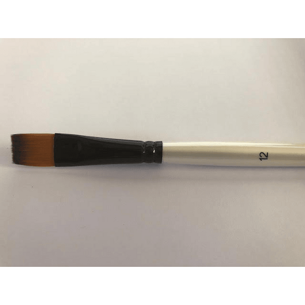Long Handle Flat Brush 1/2 x 12