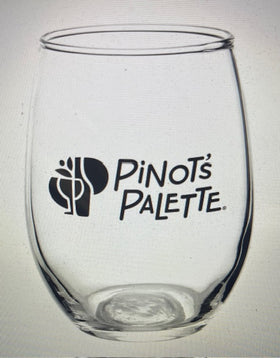 Branded Logo 9oz Stemless Wine Glass $3.98 ea Case of 12