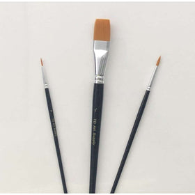 3 Pack Brush Set - 1” Wash, 12 Round, and a Detail Brush $3.58 ea Case of 50