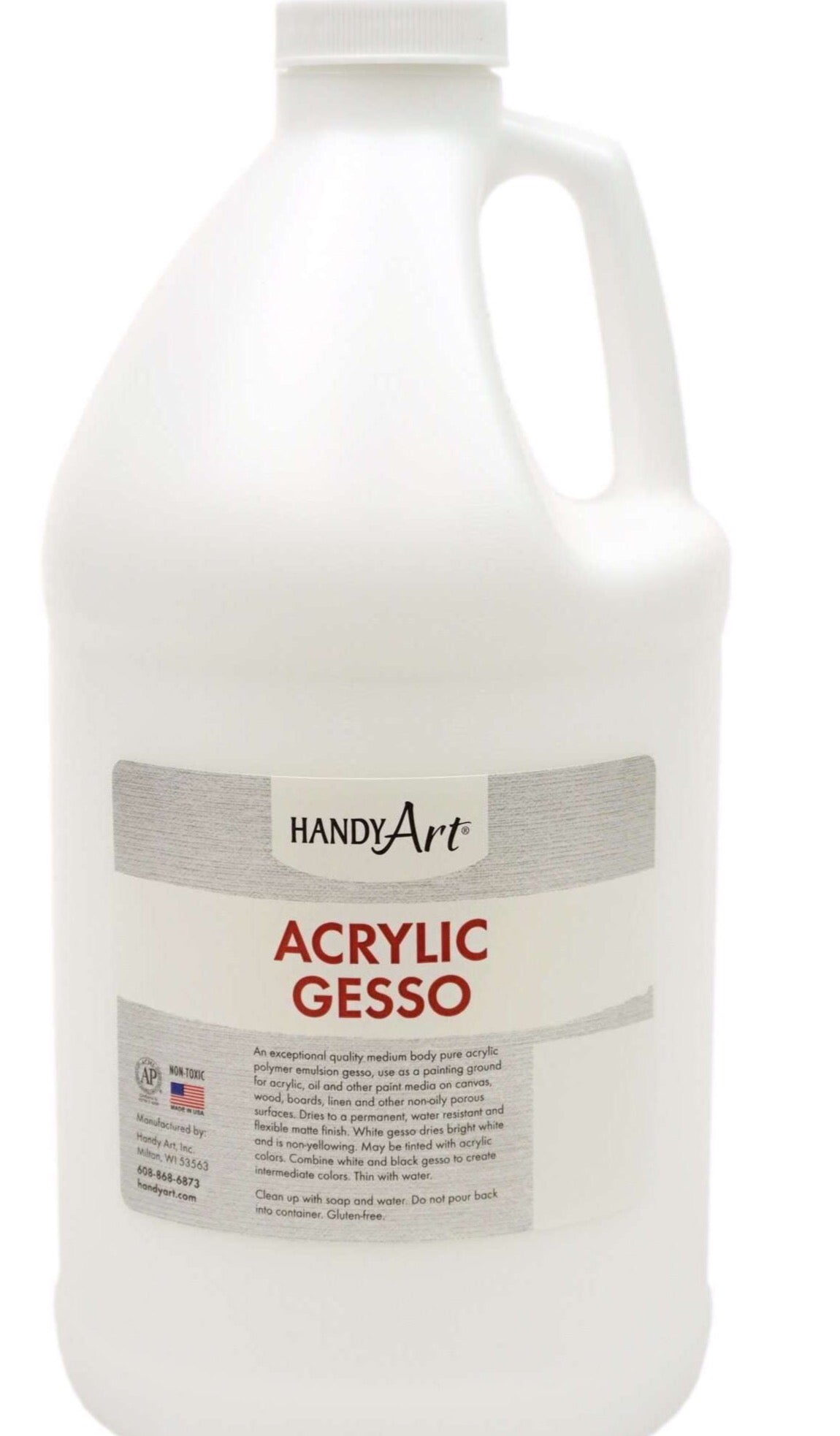 New York Central Acrylic White Gesso, 8oz Bottle