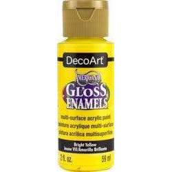 Americana® Gloss Enamels 2-oz. BRIGHT YELLOW $1.48ea Pack of 3