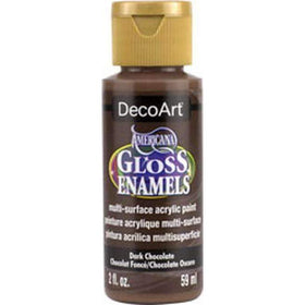 Americana® Gloss Enamels 2-oz. DARK CHOCOLATE $1.48ea Pack of 3