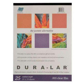 Dura-Lar 19" x 24" 25 Sheets Great for Stencils, .003 Clear Film Case of 1